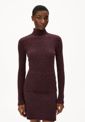 ALAANIA TWEED | dark cranberry