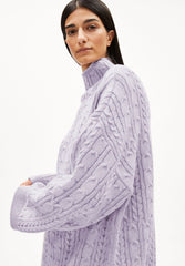 AAORI VANISE STRICKPULLOVER | oatmilk-frozen lavender