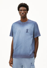 AADRU GMT DYE SPRAY T-SHIRT | nightshadow washed