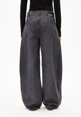 AALTHEA MID WAIST BARREL JEANS | corno