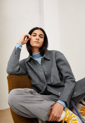 ALMARAA SOFT | mid grey melange-oatmilk