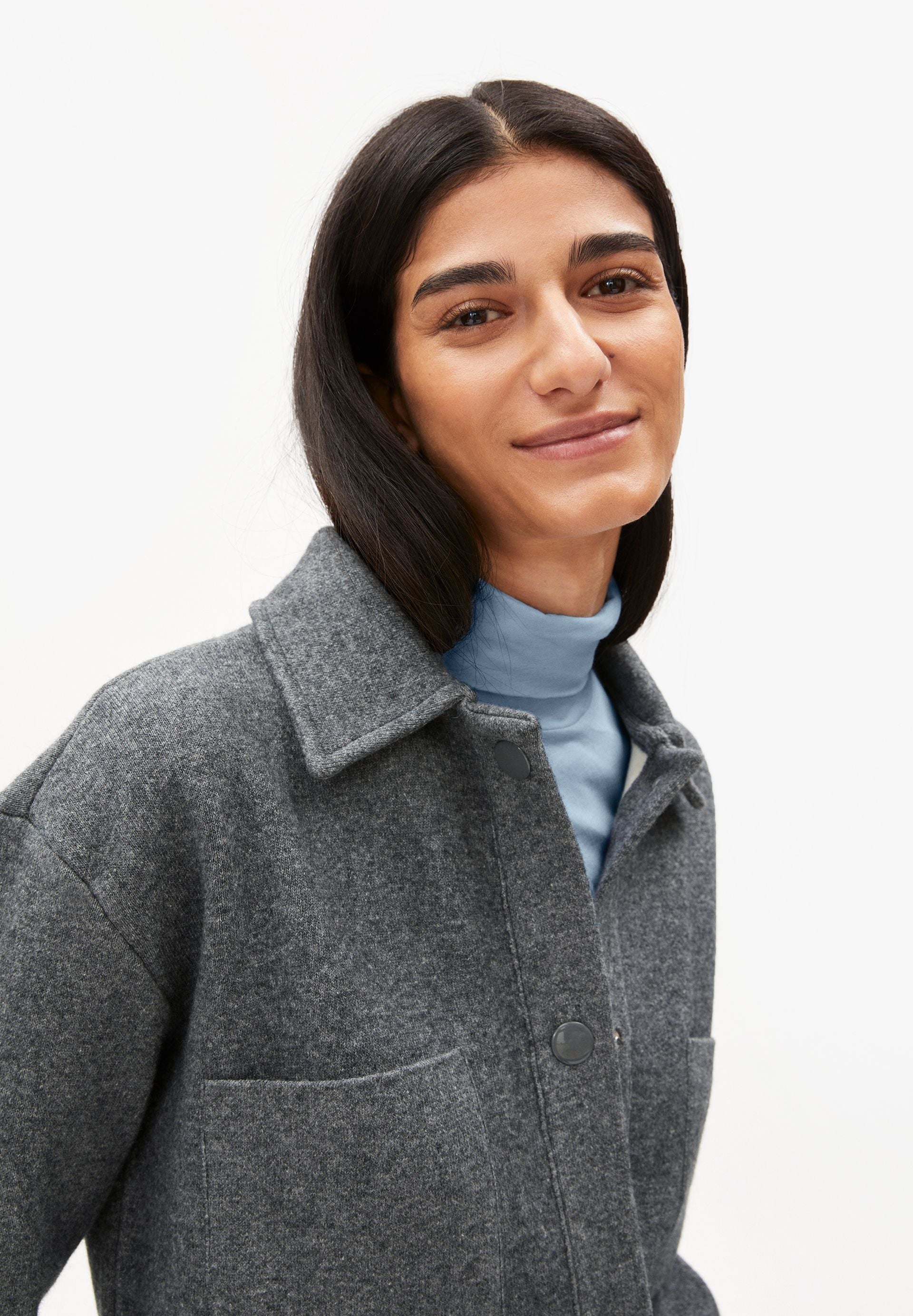 ALMARAA SOFT | mid grey melange-oatmilk