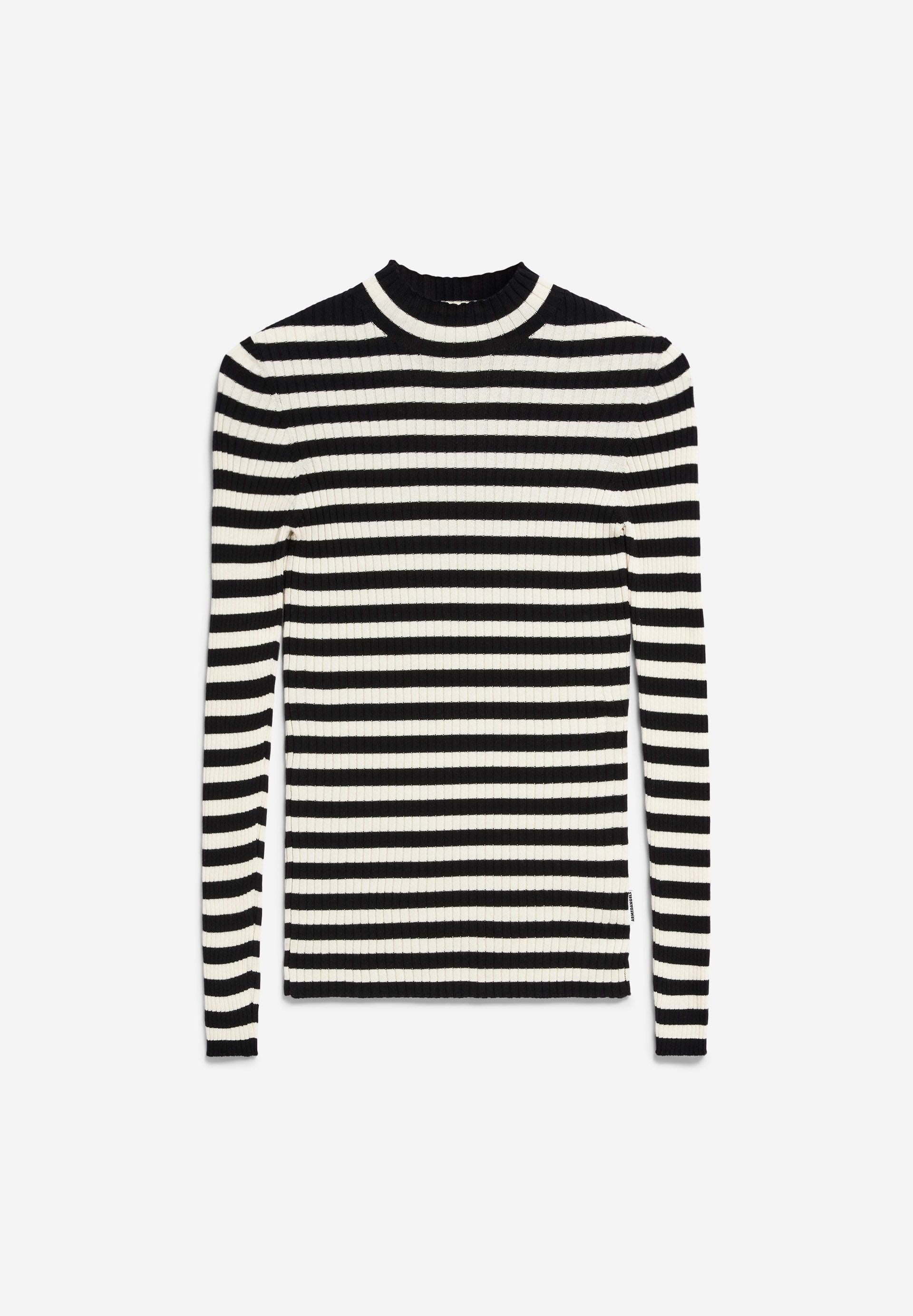 ALAANIA STRIPED | black-oatmilk