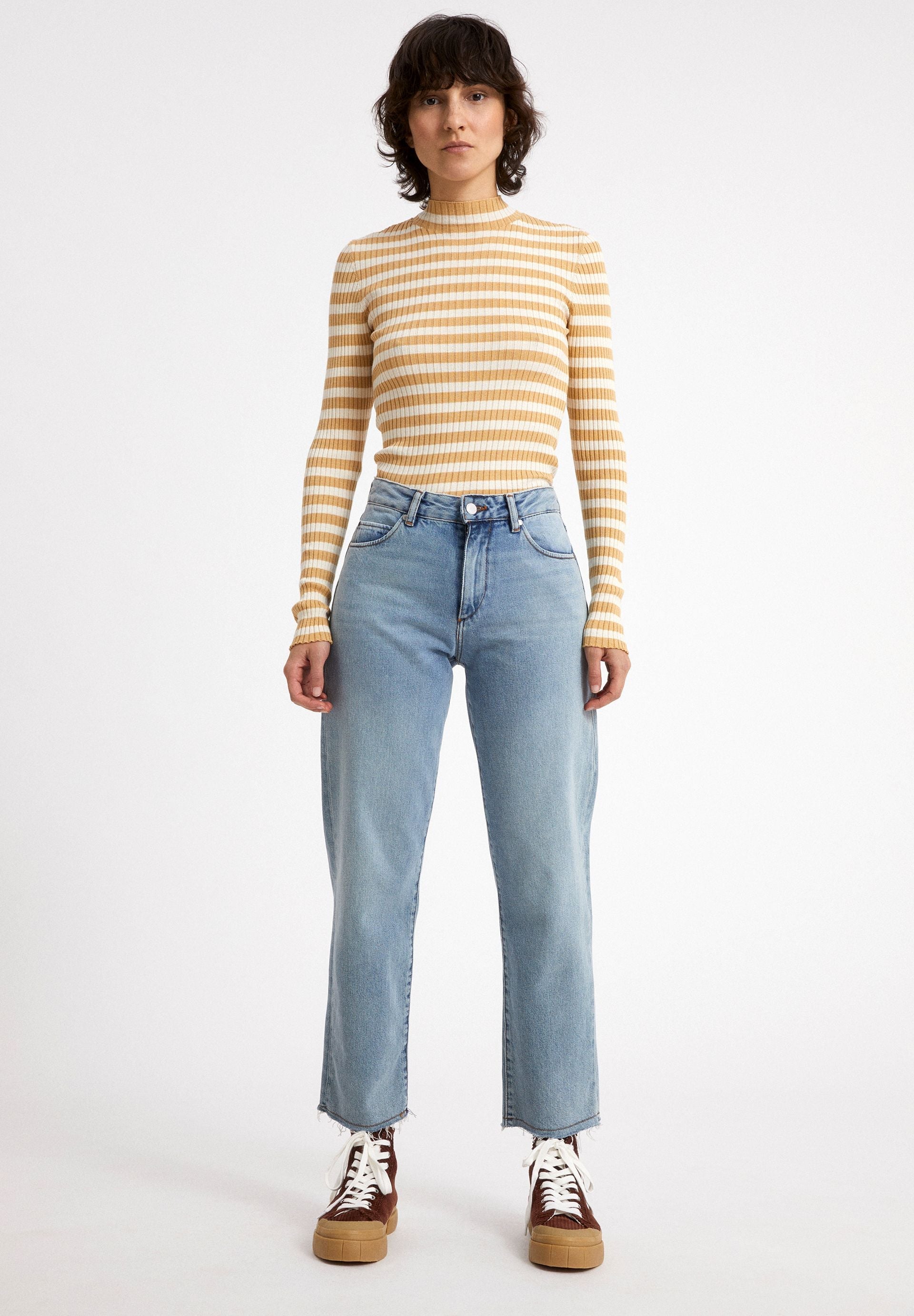 ALAANIA STRIPED | golden harvest-oatmilk