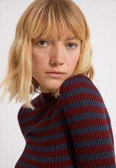 ALAANIA STRIPED | ruby red-indigo