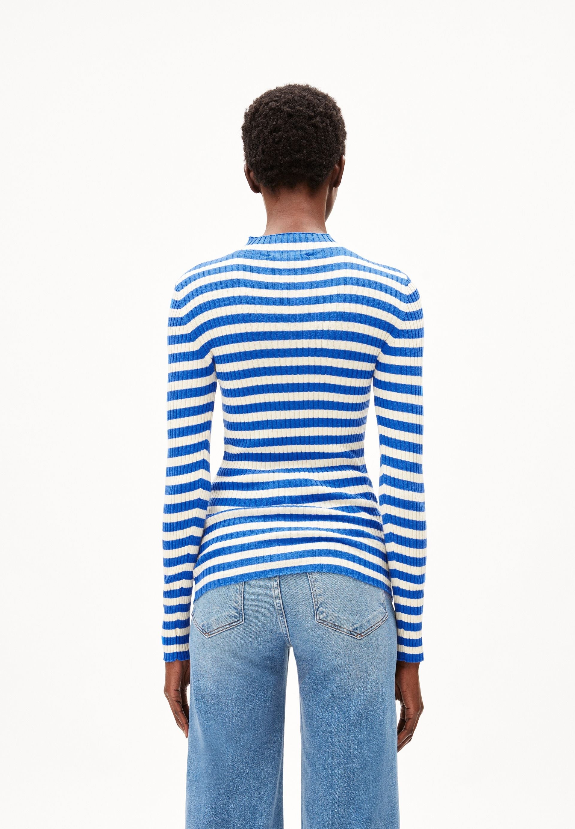 ALAANIA STRIPED | warm blue-oatmilk