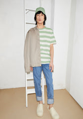 AADONI BOLD STRIPES | smith green-oatmilk