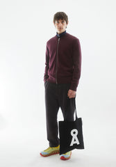 AGAAMON STRICKJACKE | dark cranberry