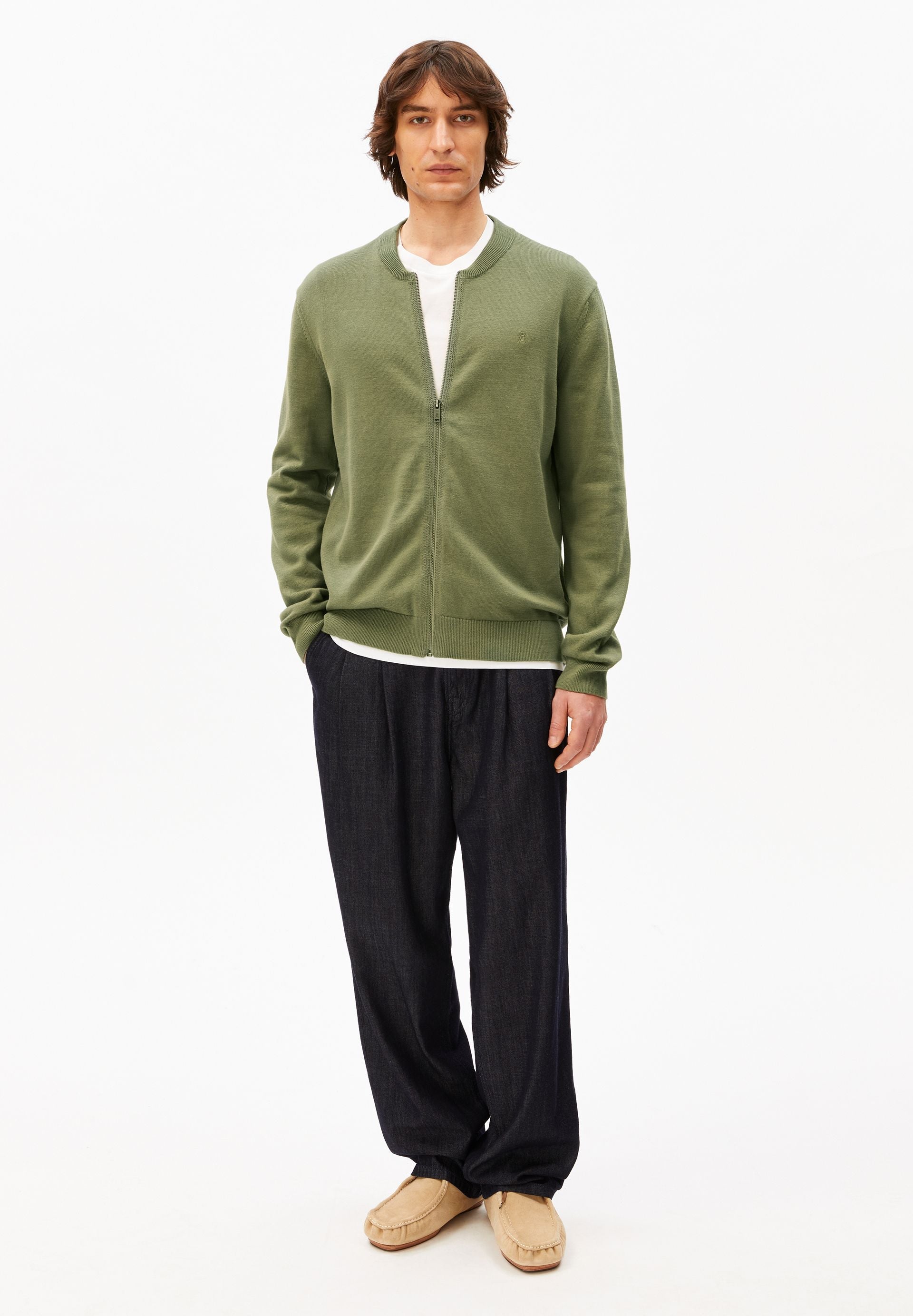 AGAAMON STRICKJACKE | fatigue green