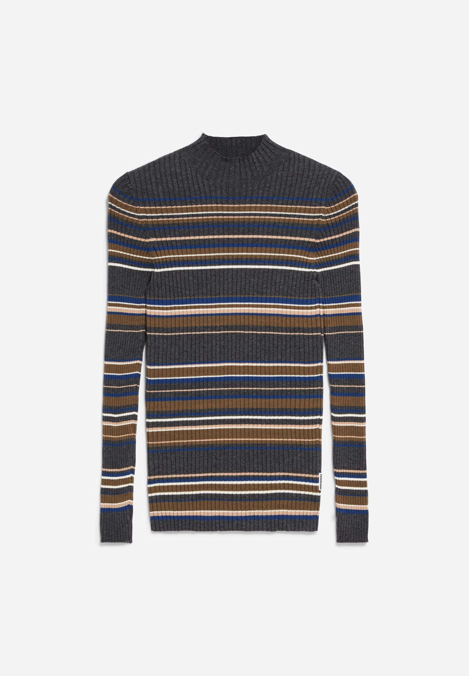 ALAANIA NEW STRIPES | steel melange-faded indigo