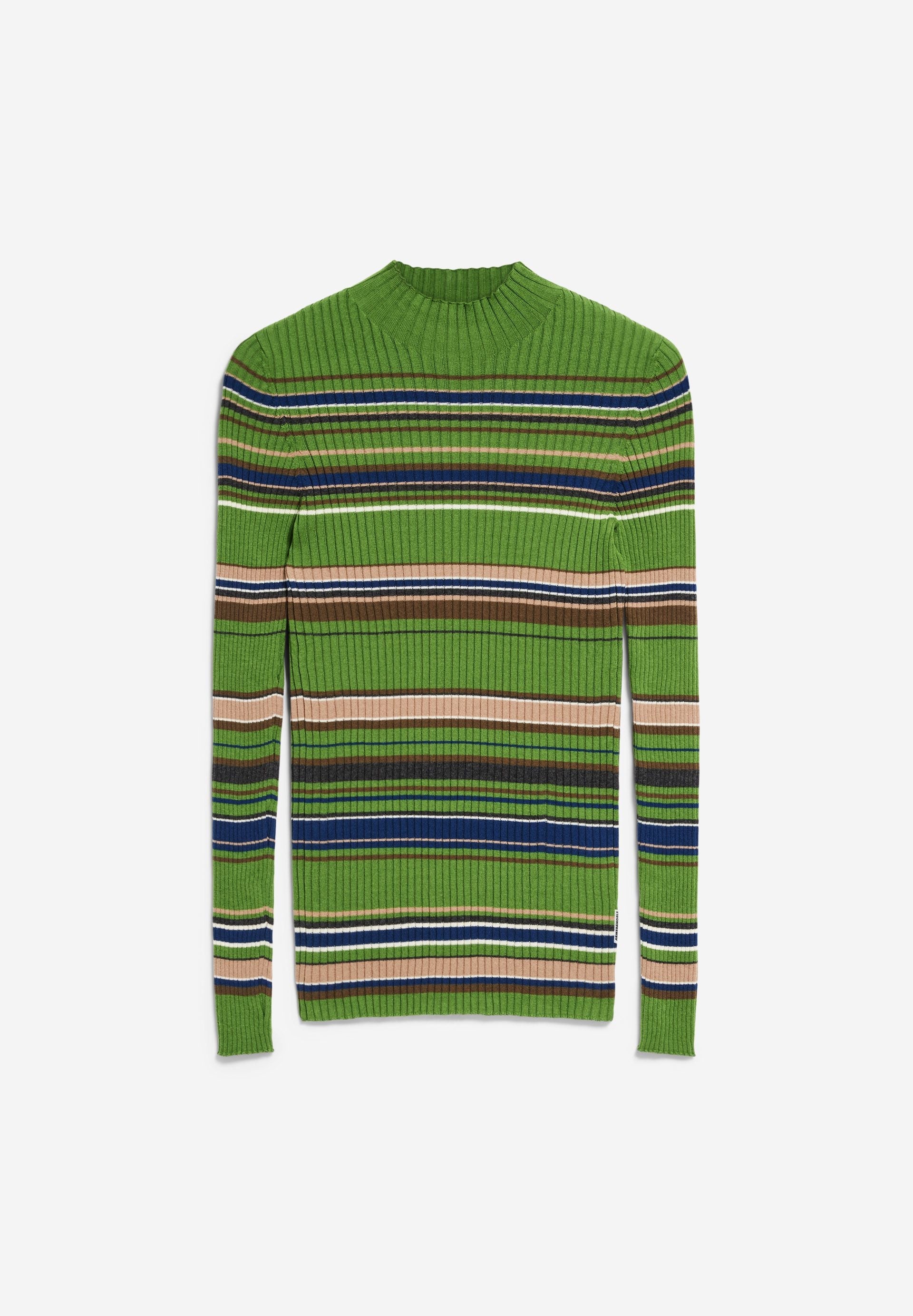 ALAANIA NEW STRIPES | ivy green-cinnamon dust
