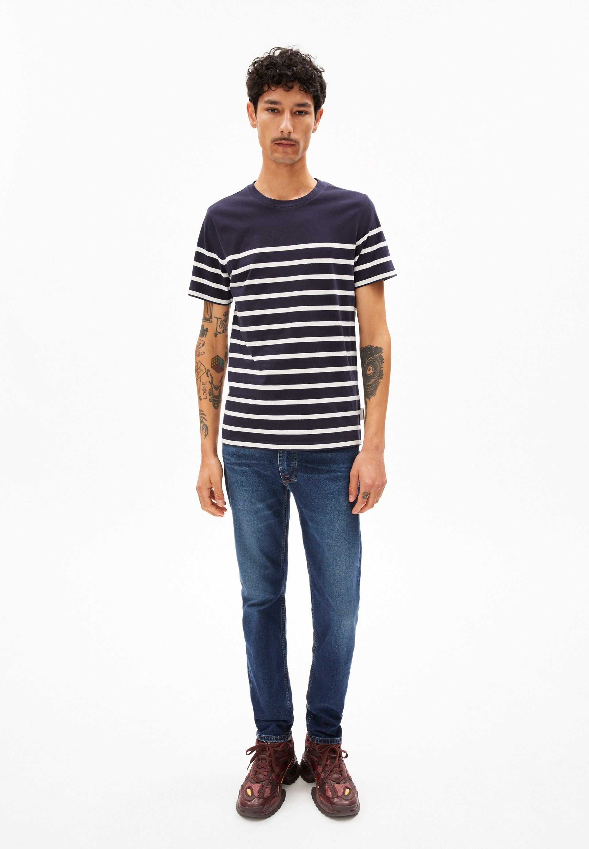 AADROS STRIPES | night sky-oatmilk
