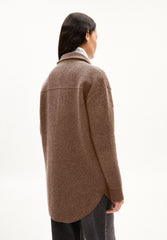 ALMARAA STRICK-OVERSHIRT | cinnamon dust melange