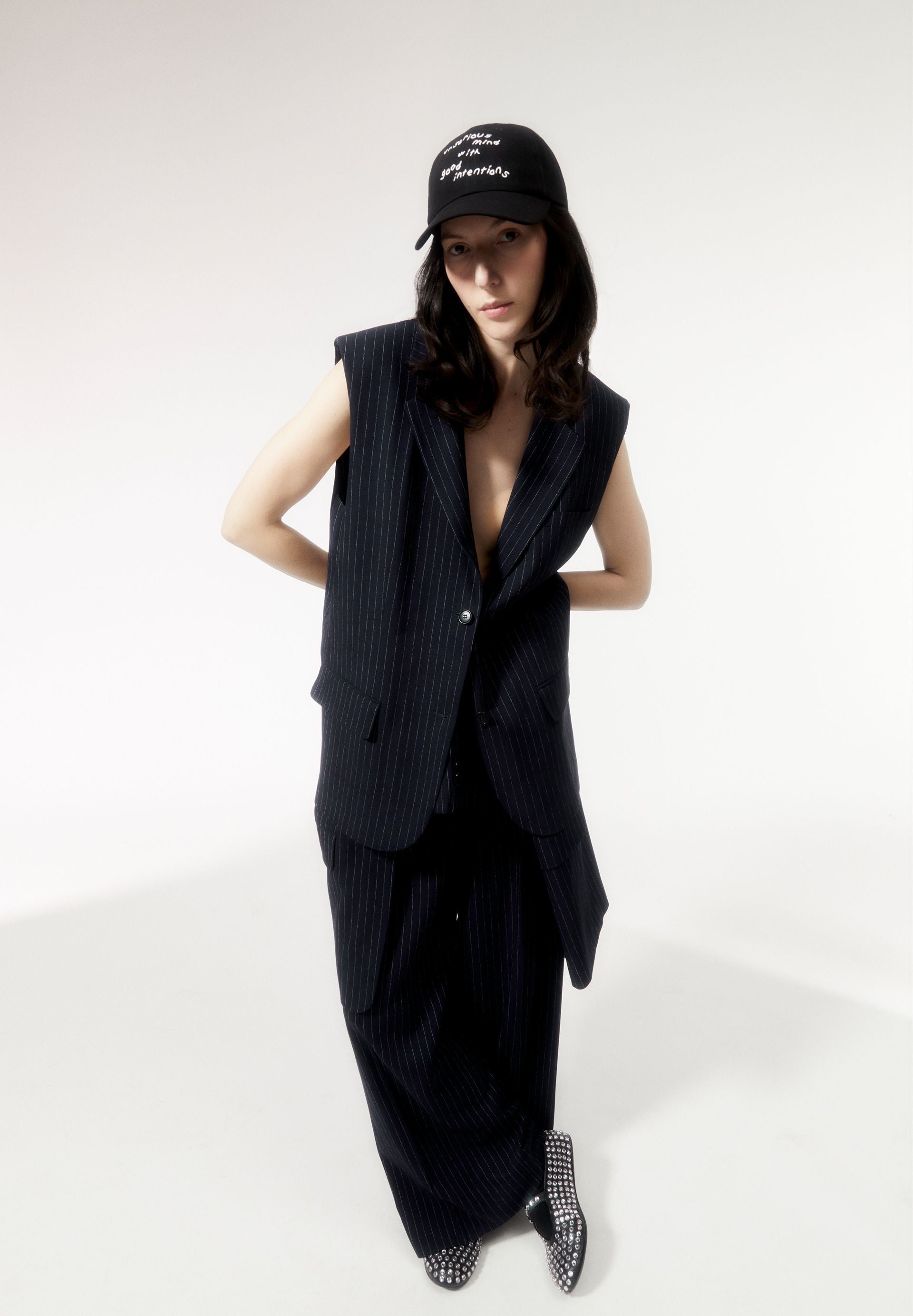 AAVEST PINSTRIPE | night sky-white