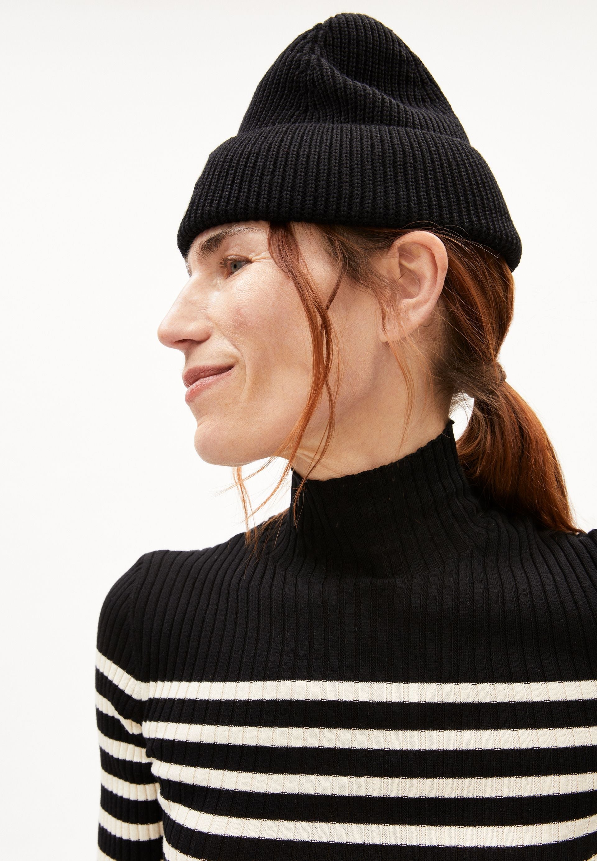 ALAANIA PLACED STRIPES | black-oatmilk