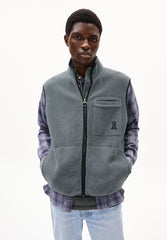 AABLEO FLEECE VEST | space steel