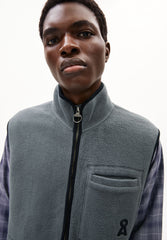AABLEO FLEECE VEST | space steel