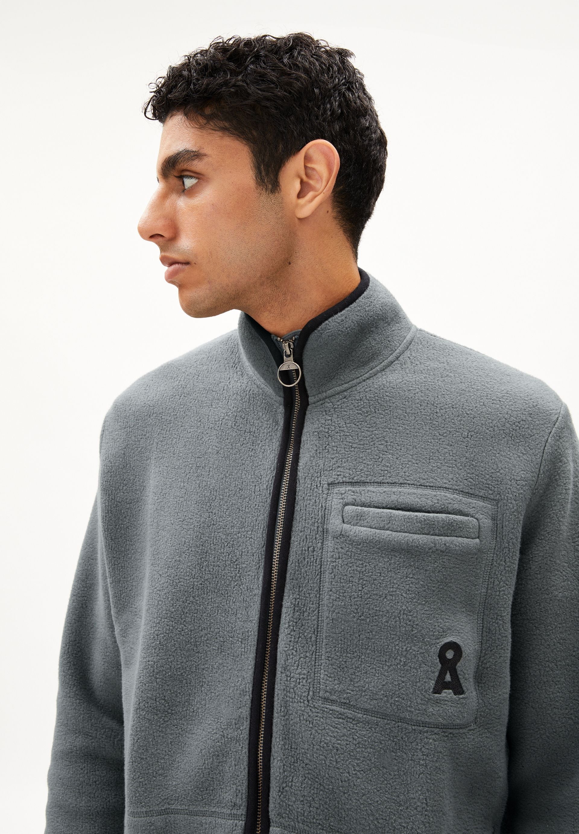 AABLEO FLEECE JACKET | space steel