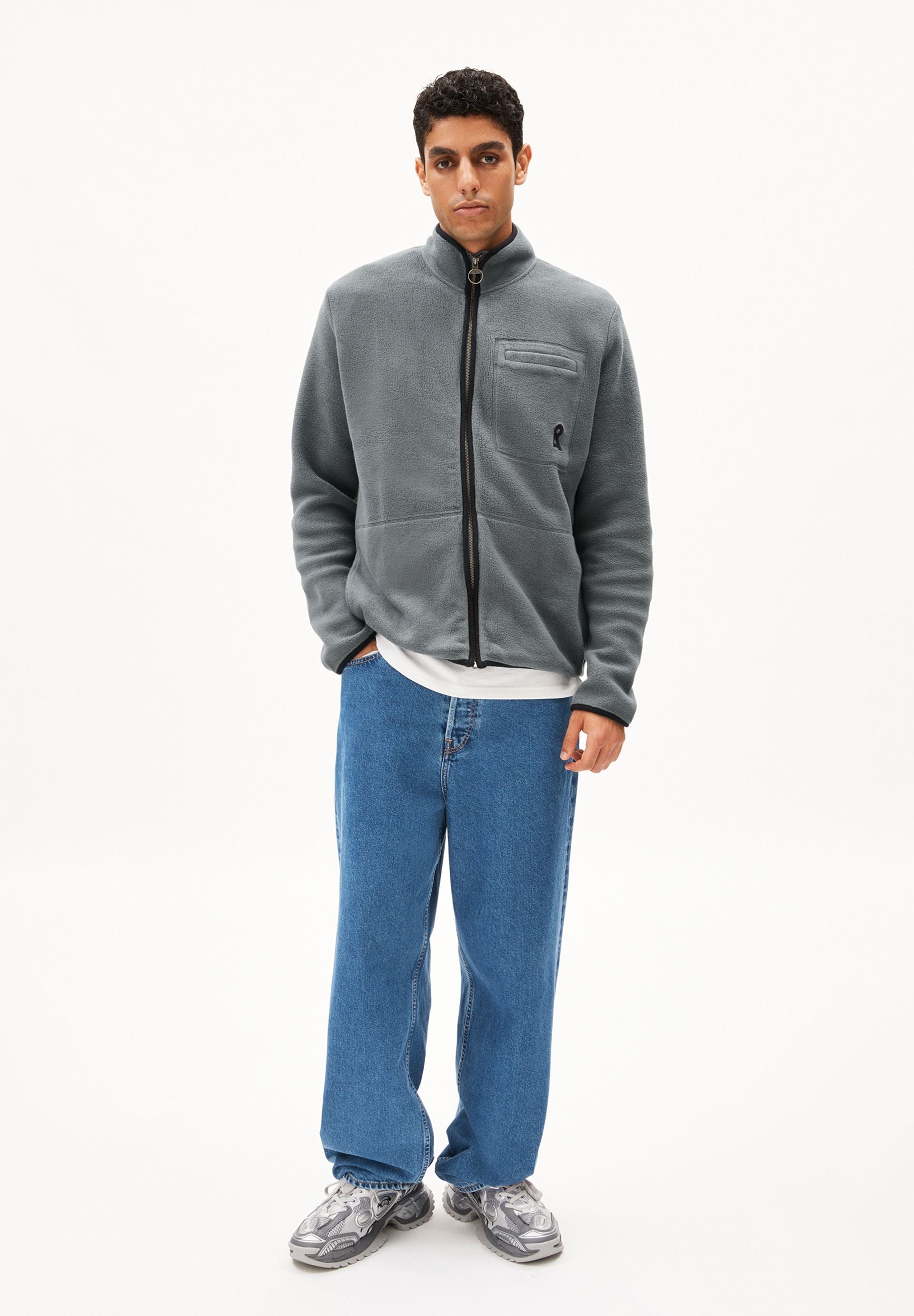 AABLEO FLEECE JACKET | space steel