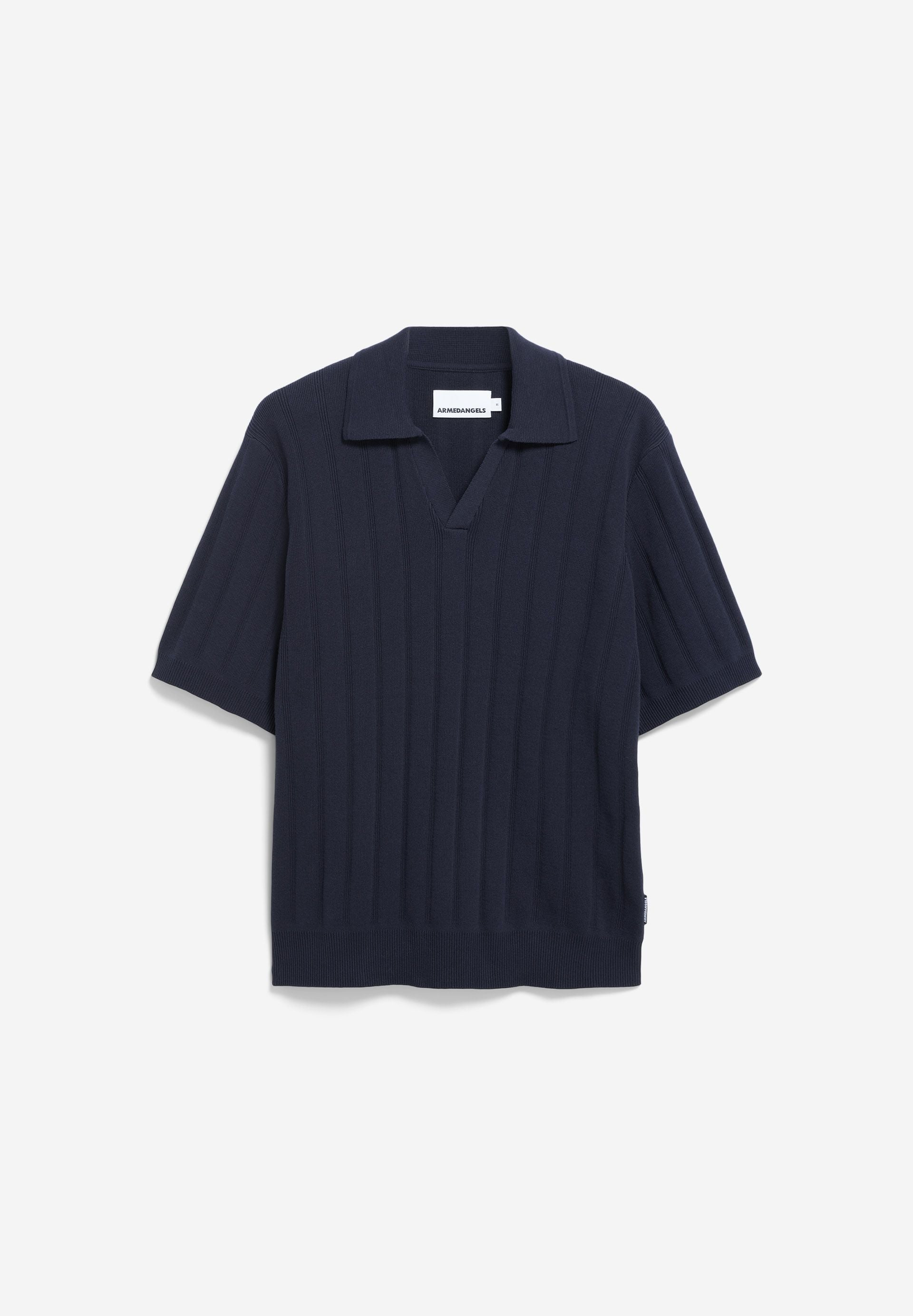 AARVEN STRICKPOLOSHIRT | night sky