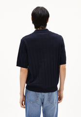 AARVEN STRICKPOLOSHIRT | night sky