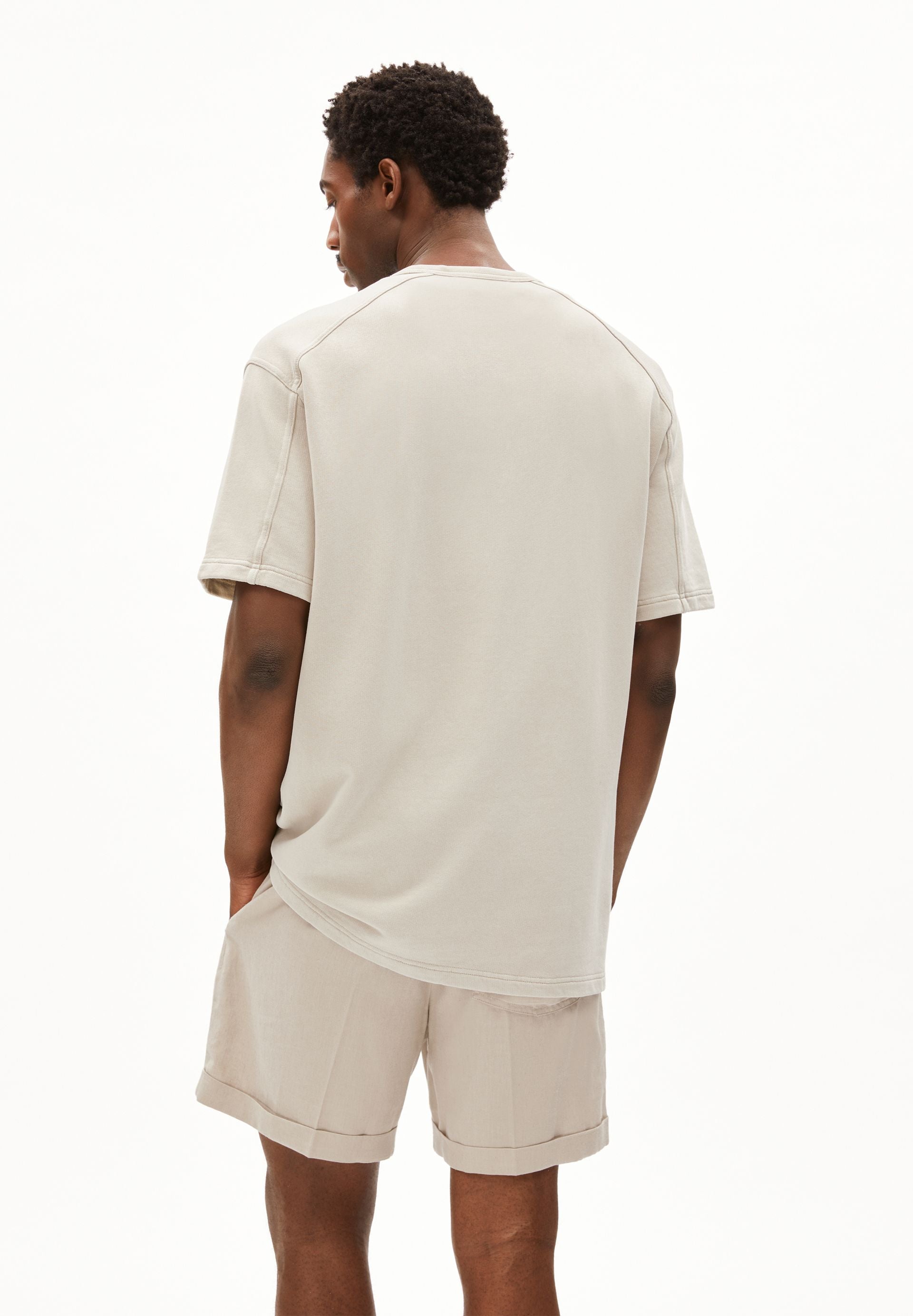 AADRU SWEAT GMT DYE | sand stone washed