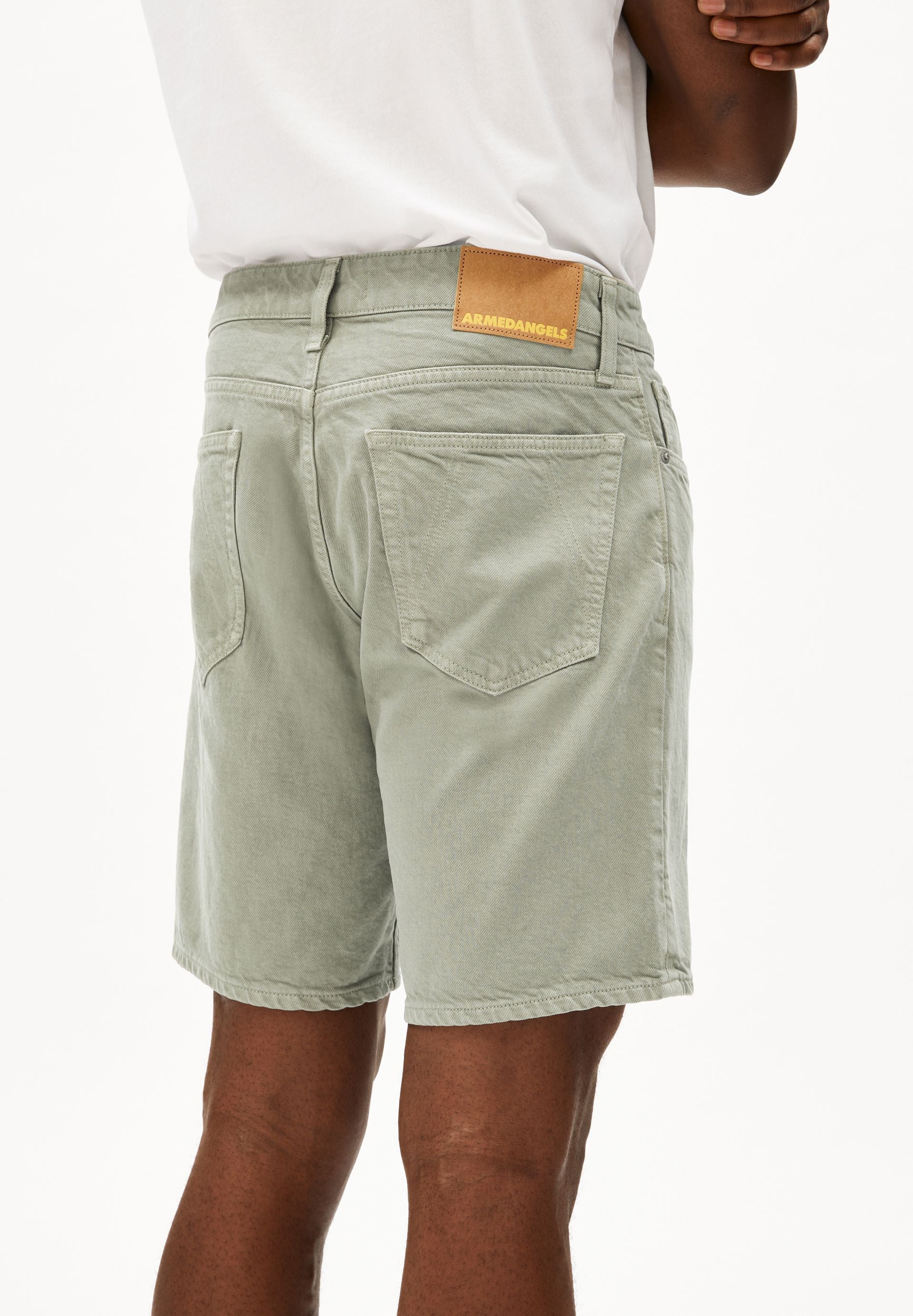 AARVO JEANS-SHORTS | seagreen