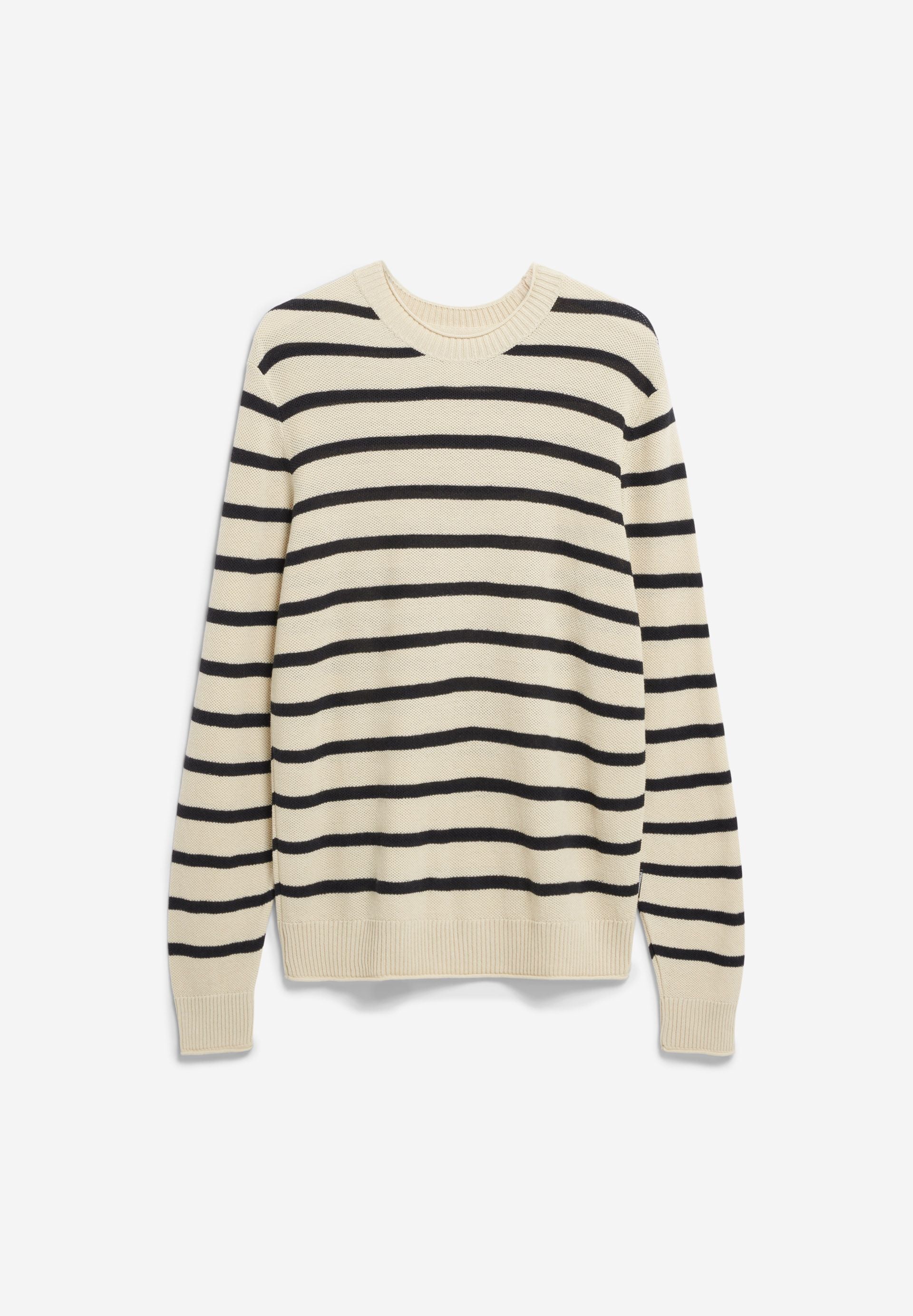 AJAANI LINO STRIPES | raw white-black