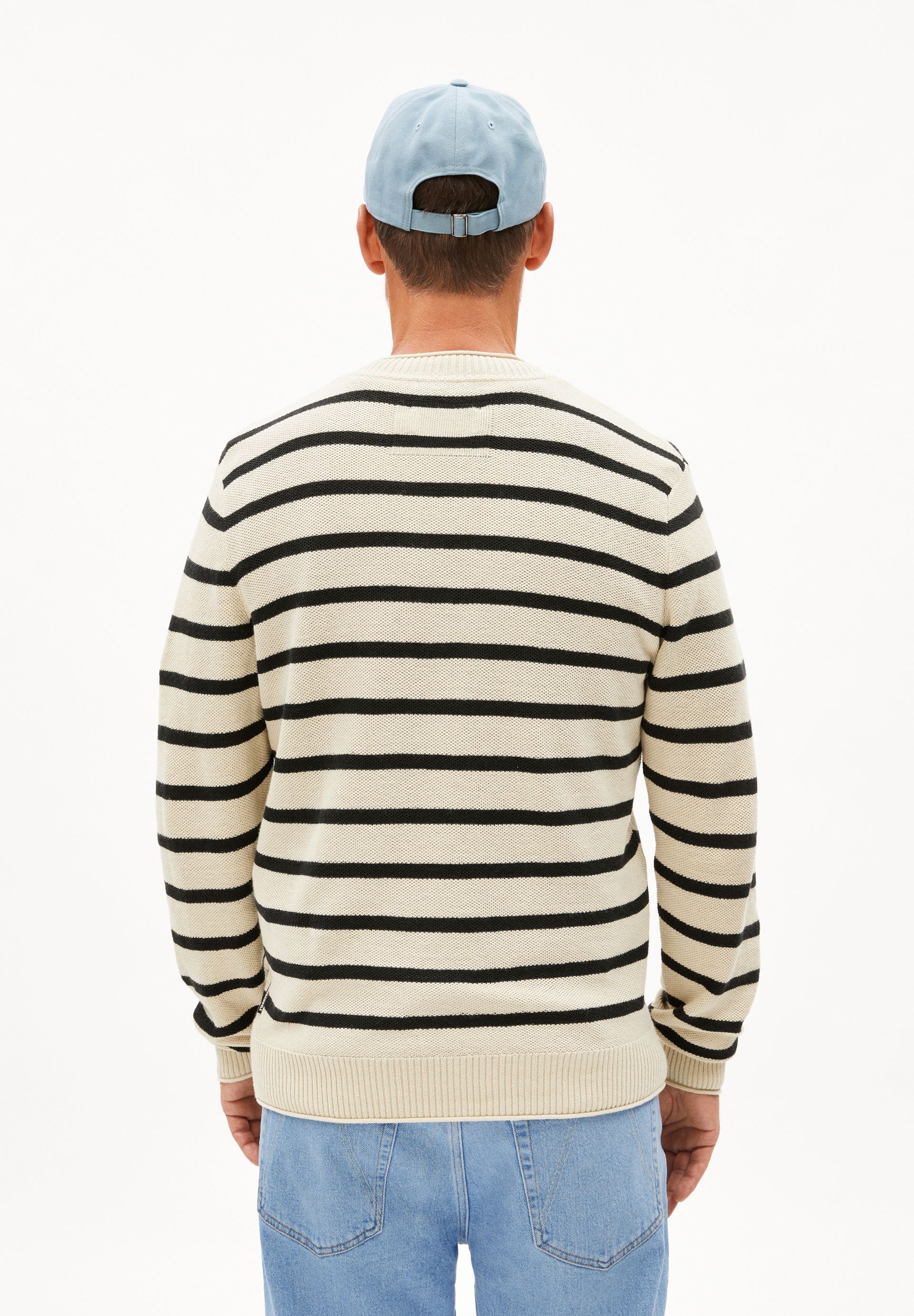 AJAANI LINO STRIPES | raw white-black