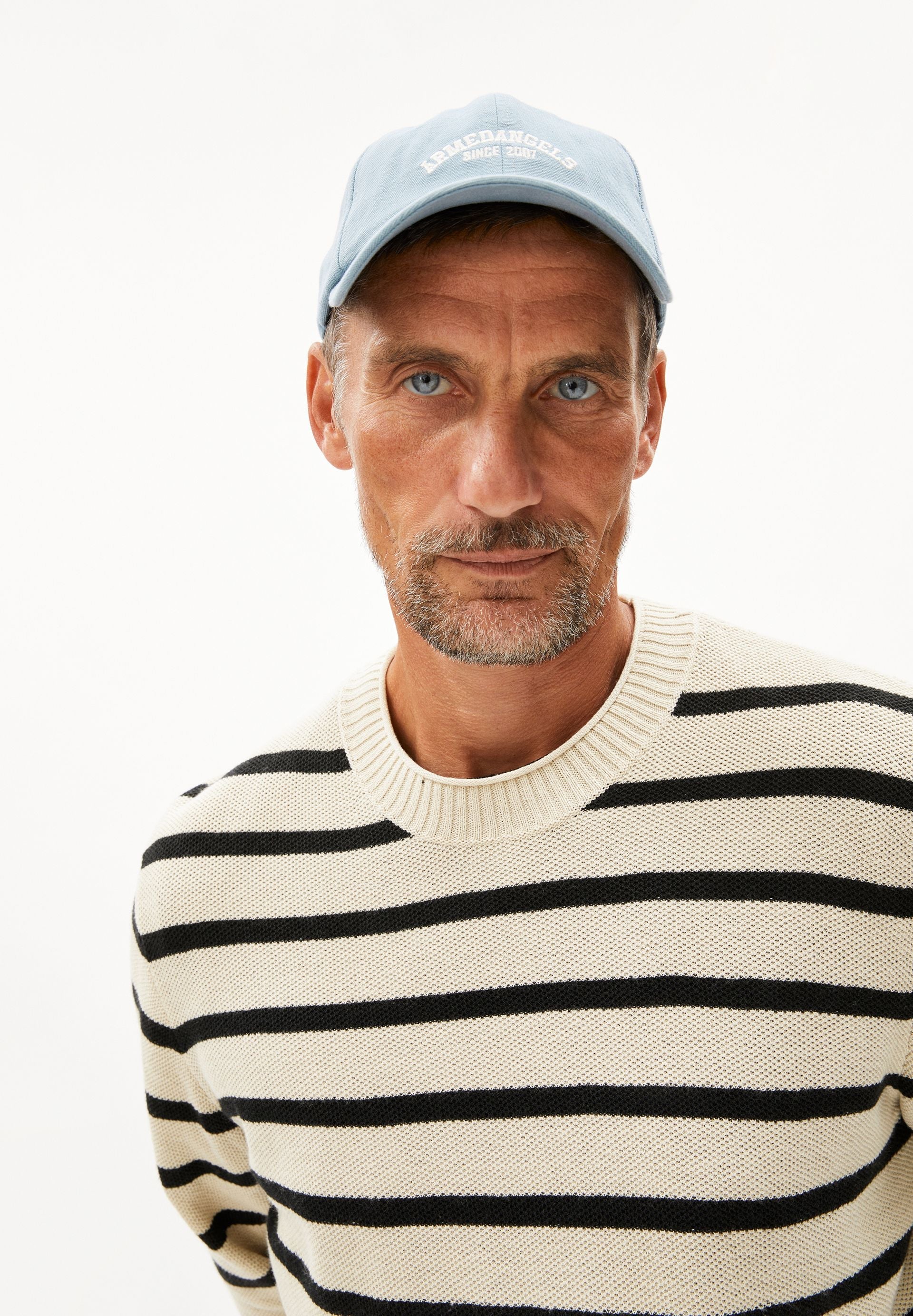 AJAANI LINO STRIPES | raw white-black