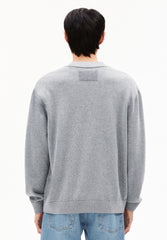 AANATOL STRICKJACKE | silver melange