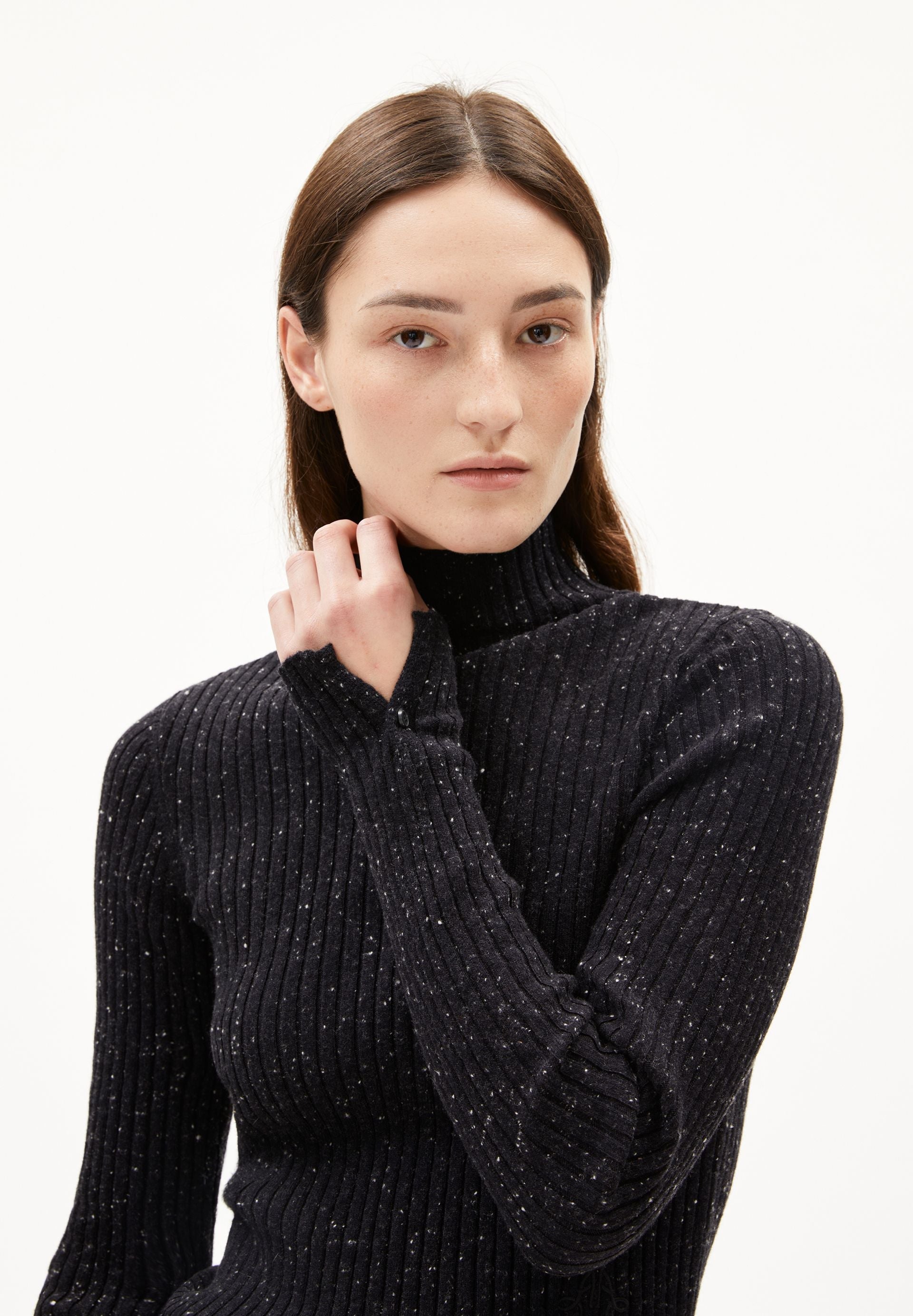 ALAANIA TWEED | black-oatmilk