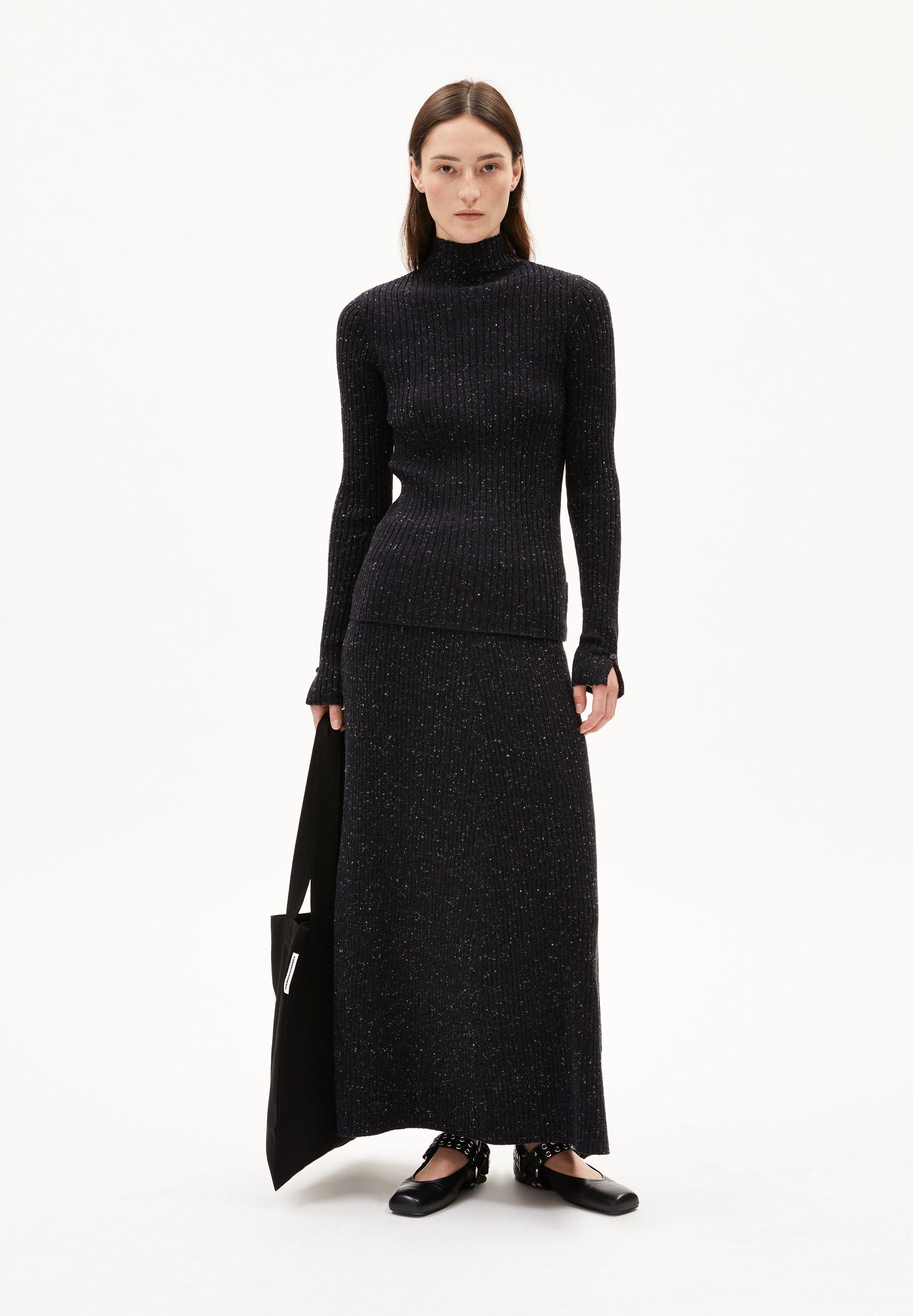 ALAANIA TWEED | black-oatmilk
