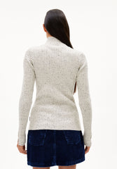 ALAANIA TWEED | oatmilk-black