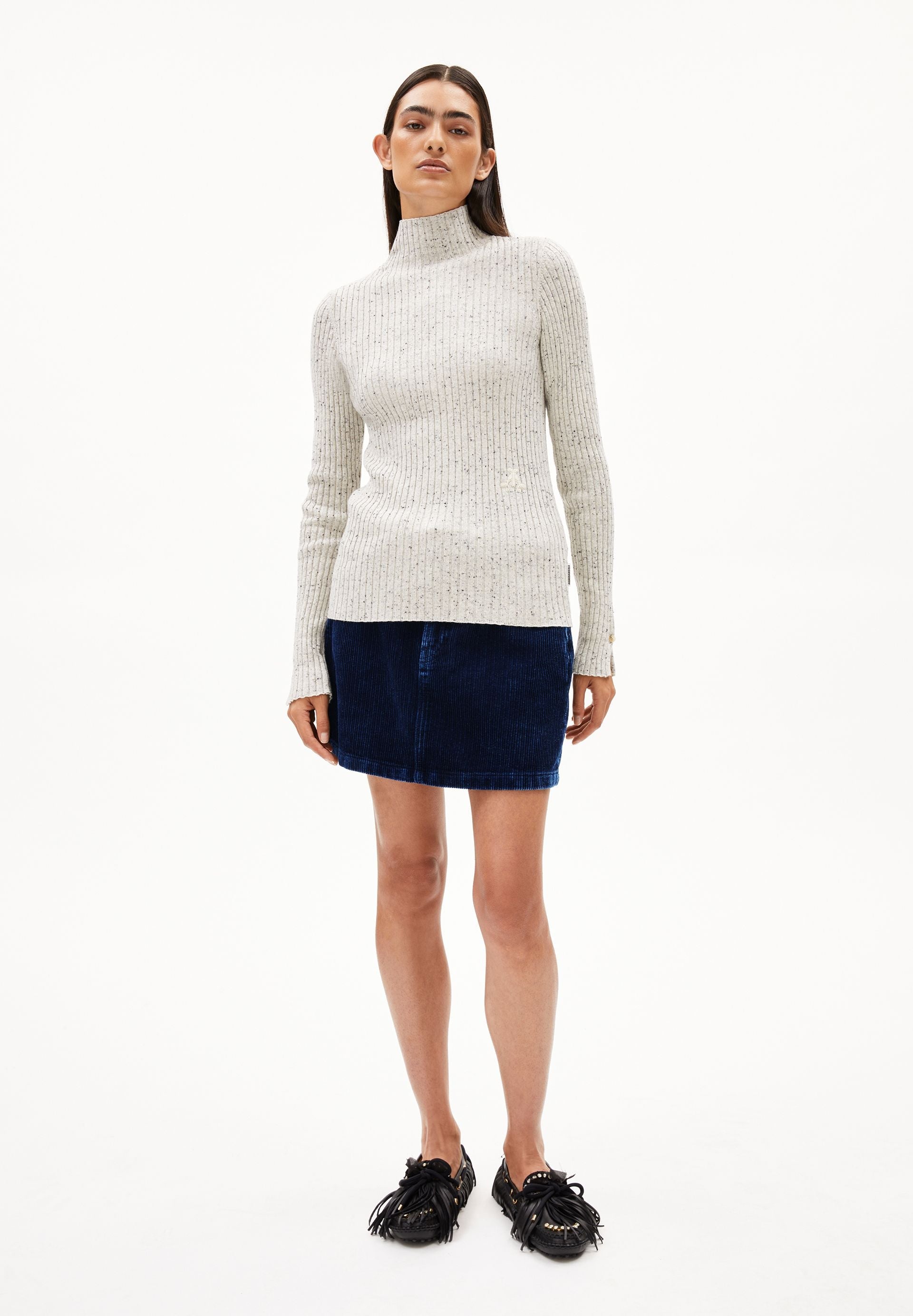 ALAANIA TWEED | oatmilk-black
