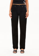 AAVELINE MID WAIST STRAIGHT JEANS | bondone
