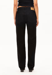 AAVELINE MID WAIST STRAIGHT JEANS | bondone