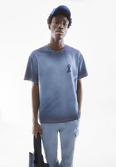 AADRU GMT DYE SPRAY T-SHIRT | nightshadow washed