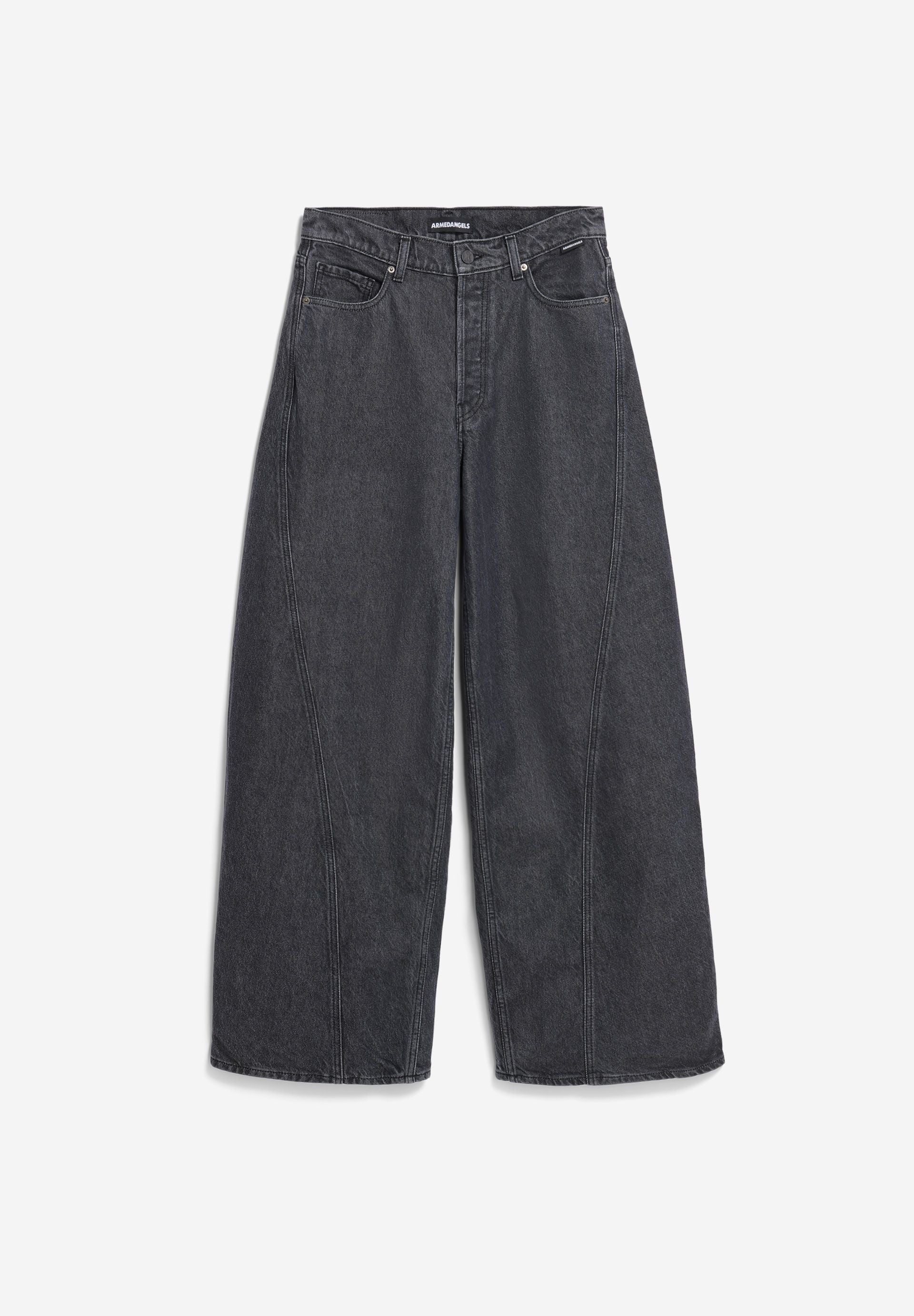 AALTHEA MID WAIST BARREL JEANS | corno