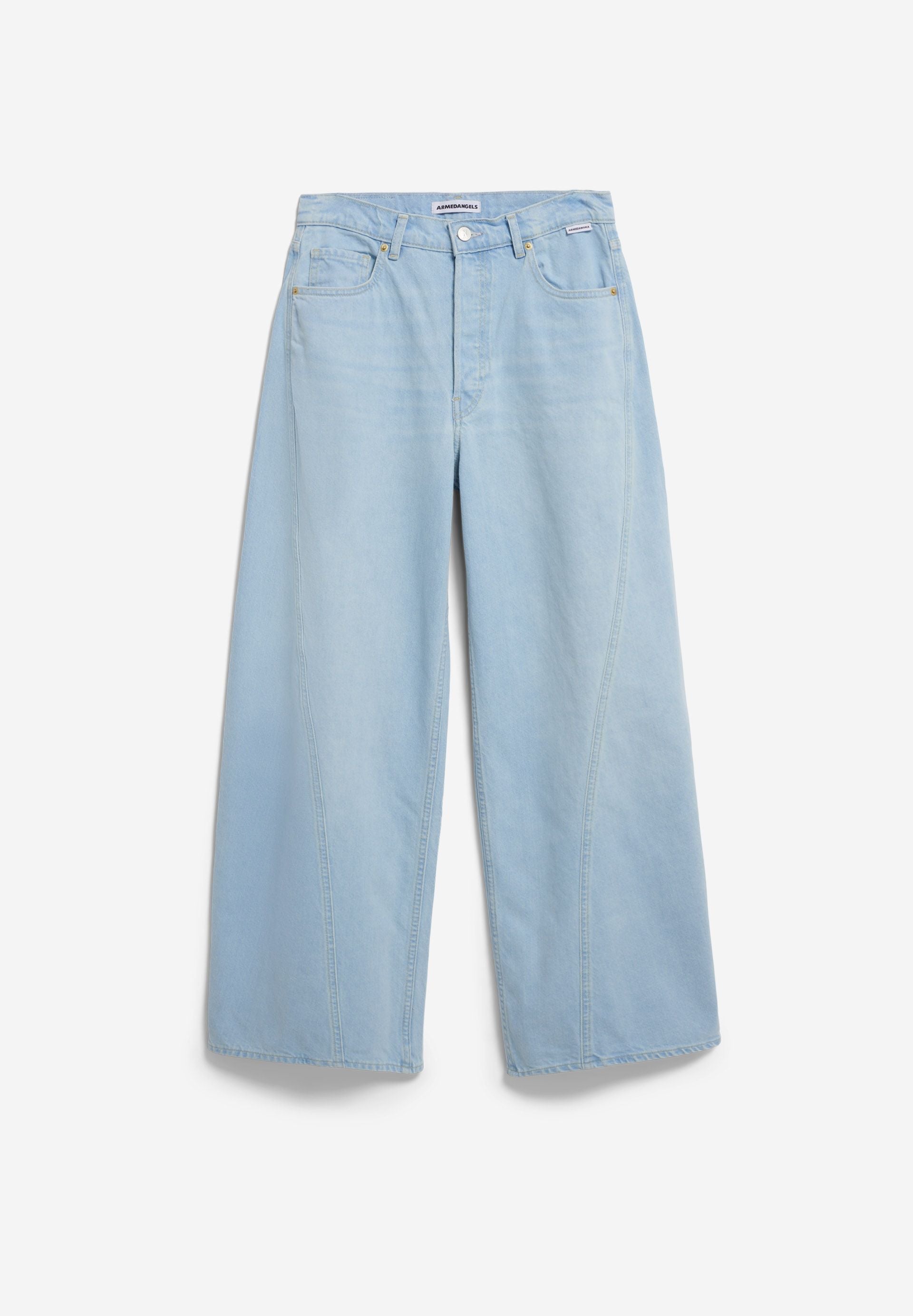AALTHEA MID WAIST BARREL JEANS | barrea