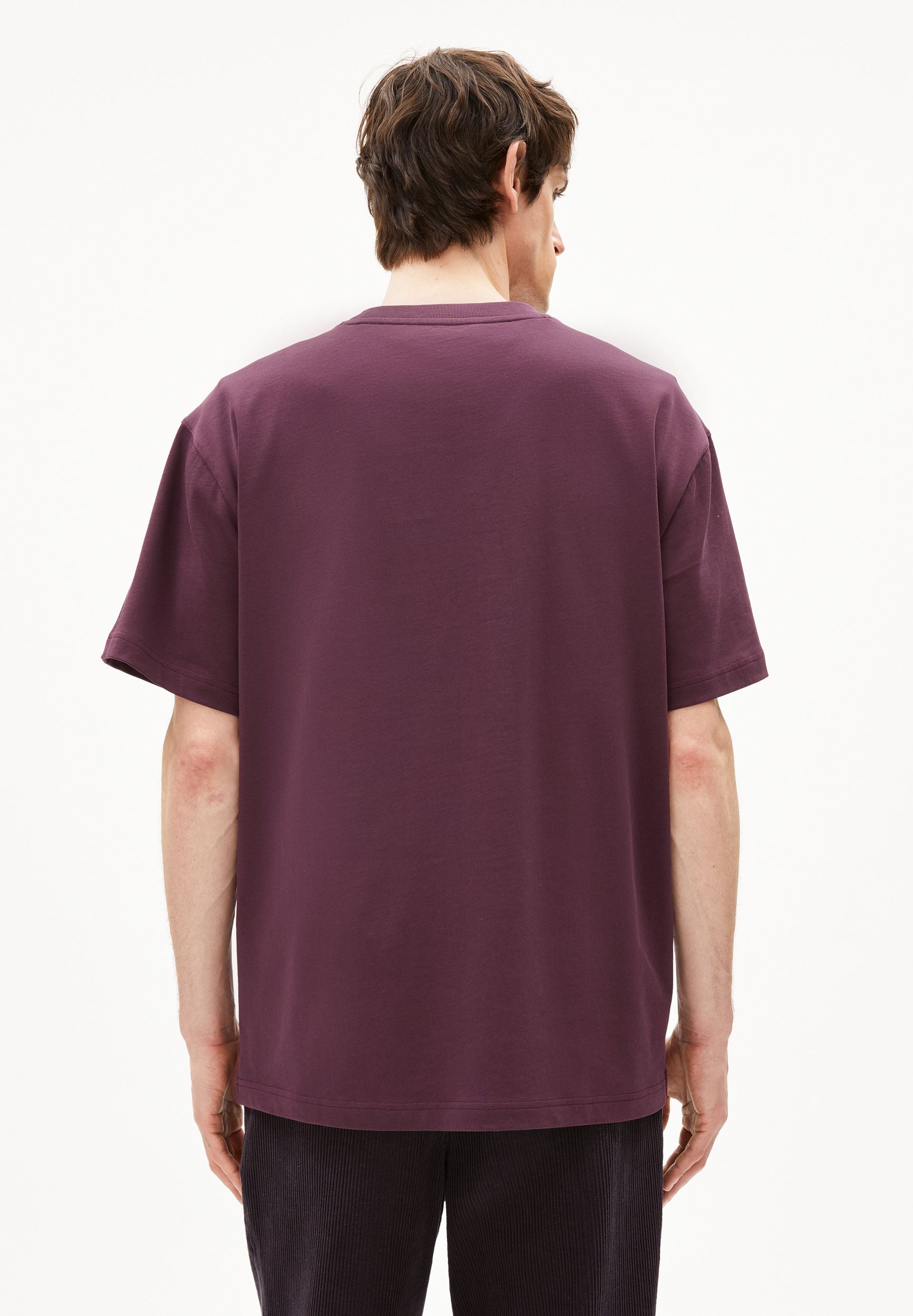 AADRU Å ZICK ZACK T-SHIRT | dark cranberry