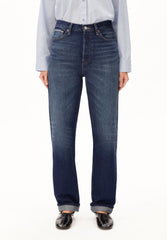 AAIKALA HIGH WAIST SELVEDGE JEANS | midnight air