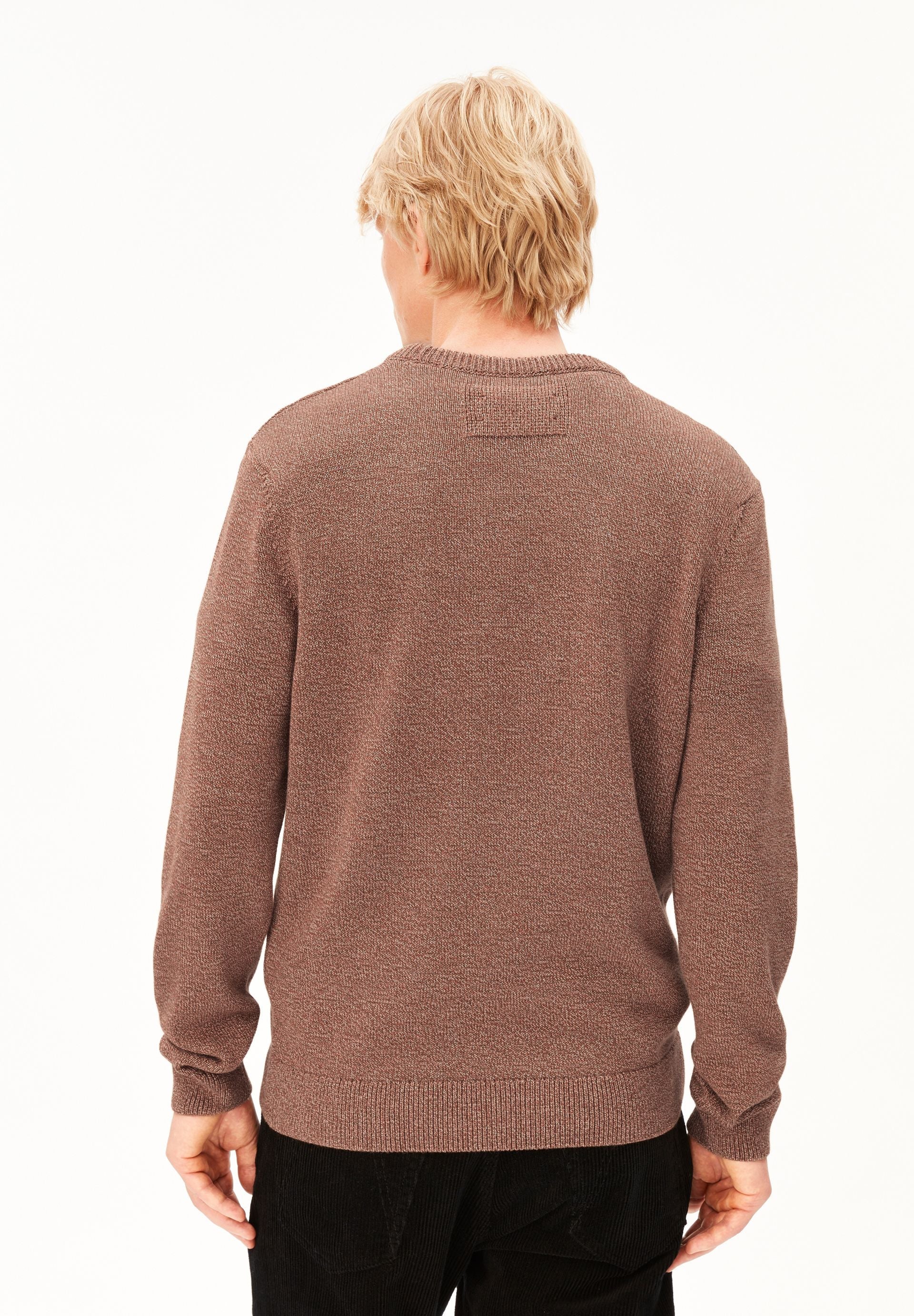 ALVAARIO STRICKPULLOVER | earthshade-dark earth-oatmilk