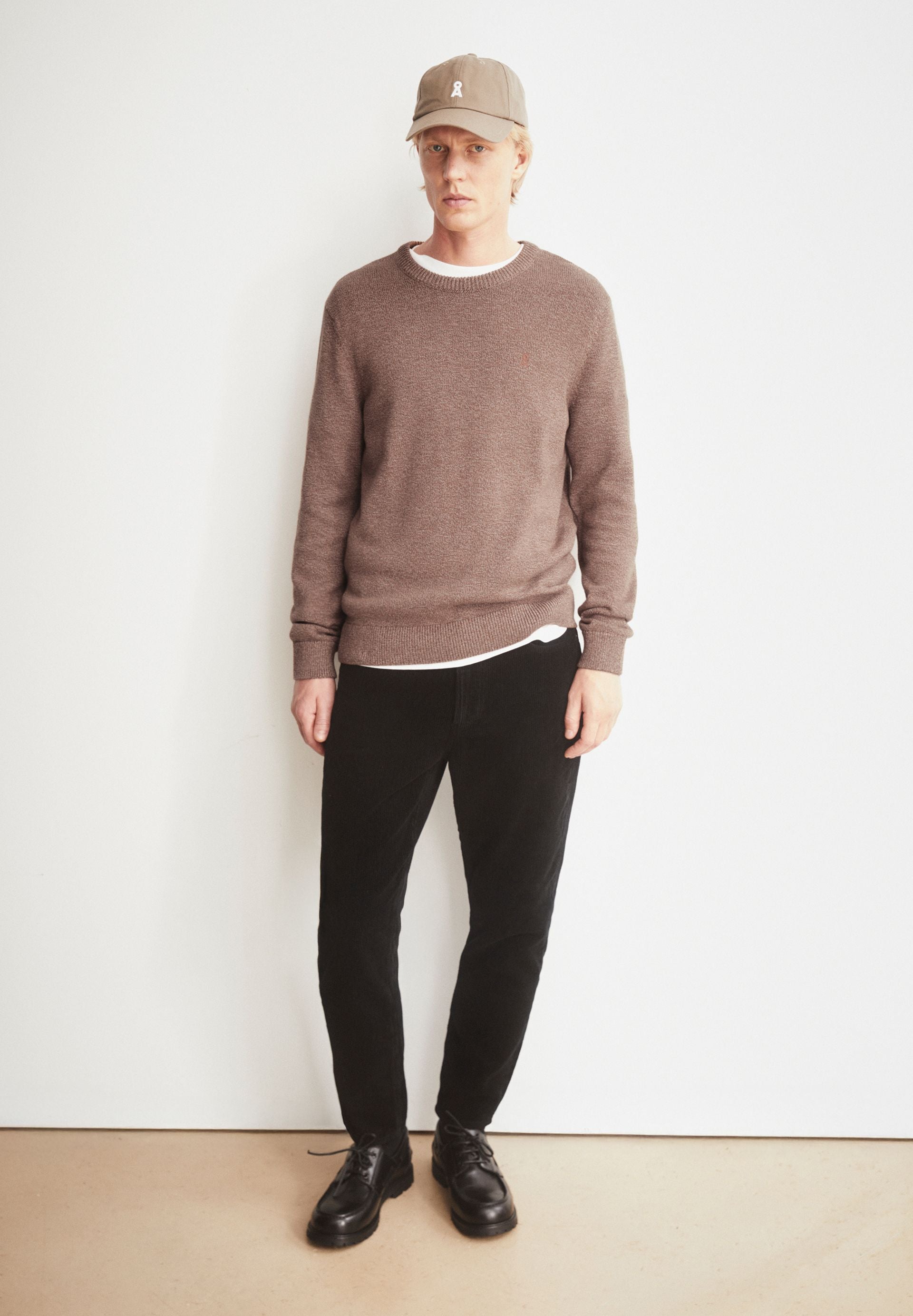 ALVAARIO STRICKPULLOVER | earthshade-dark earth-oatmilk
