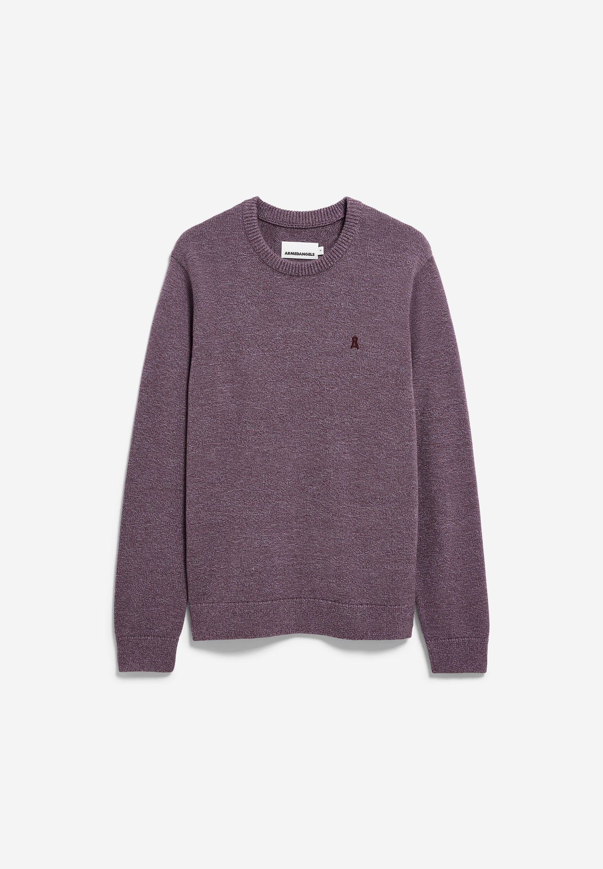 ALVAARIO STRICKPULLOVER | velvet red-moonlit lilac-dusty moon
